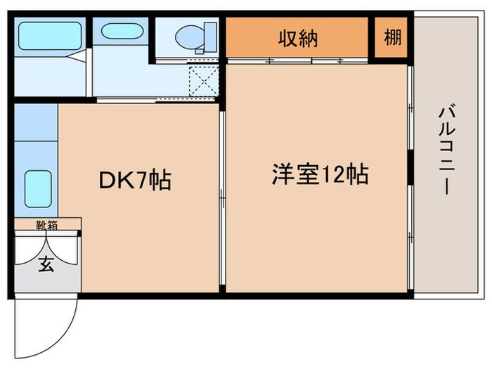 平和台クリスタル217の物件間取画像