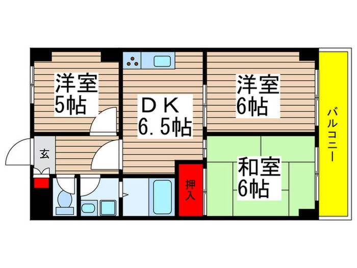 ブルームライフ市川の物件間取画像