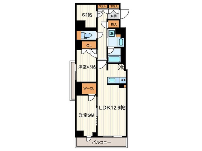 ＲＪＲプレシア大森北の物件間取画像