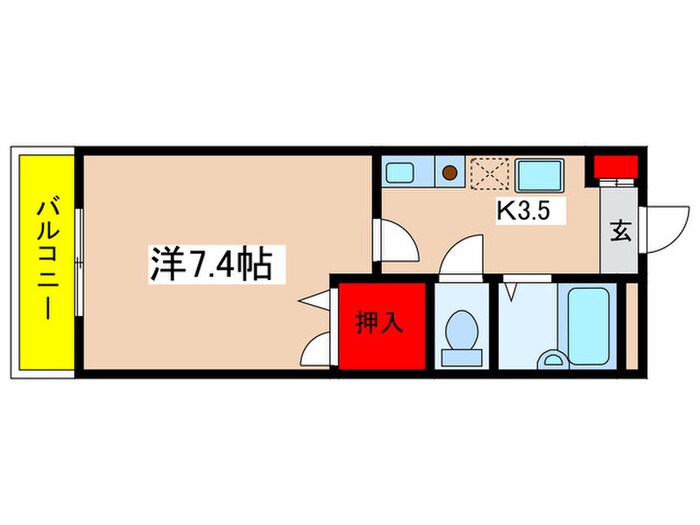 サンパレス日向の物件間取画像