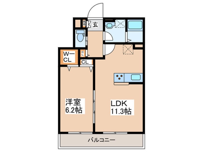 ラヴェンフォート小園の物件間取画像