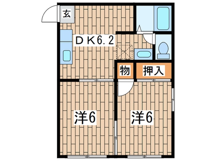 ドミール久里浜の物件間取画像