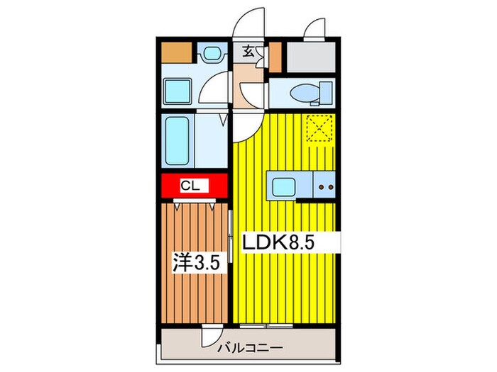 リーブルファイン大宮櫛引の物件間取画像