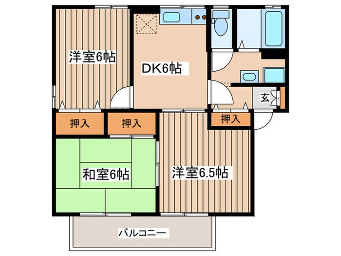 チャコ－ルハイツＢの物件間取画像