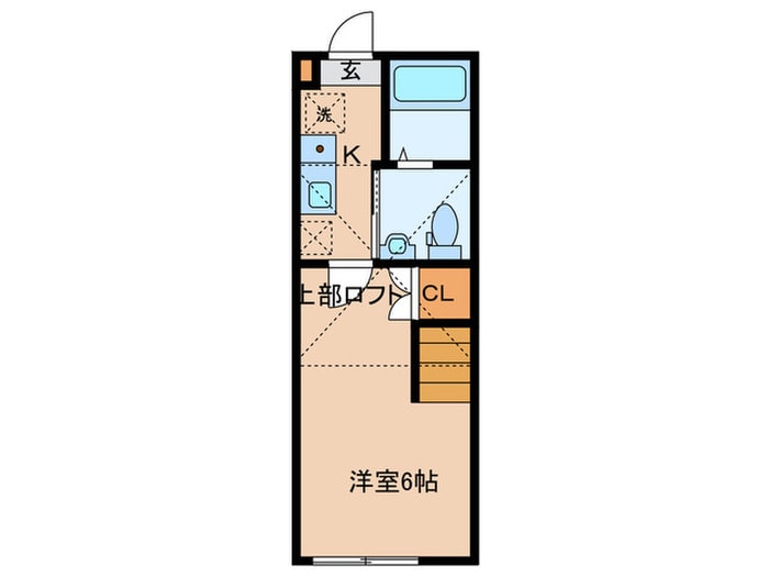 グリュックス中神の物件間取画像