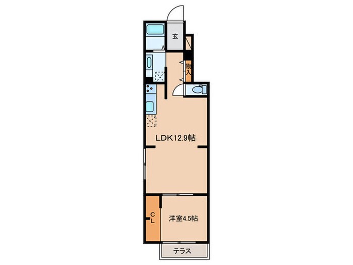 ｸﾞﾗナーﾃﾞ成城学園前B棟の物件間取画像