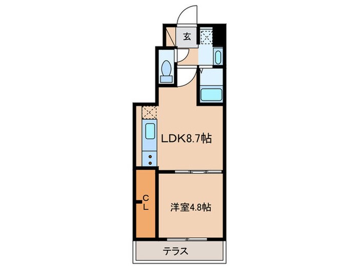 ｸﾞﾗナーﾃﾞ成城学園前B棟の物件間取画像