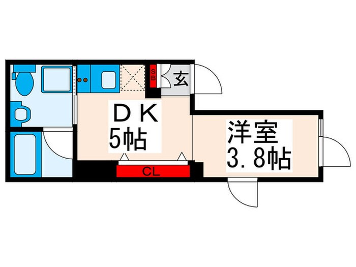 グランデール町屋の物件間取画像