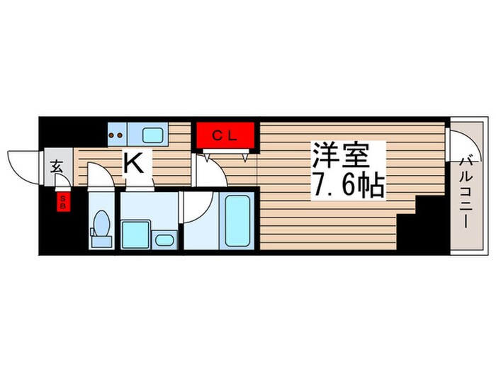 フュージョナル千住緑町(1102)の物件間取画像