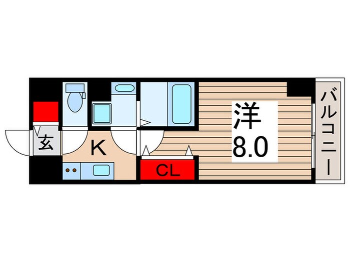 MAXIV CROS梅島（502）の物件間取画像