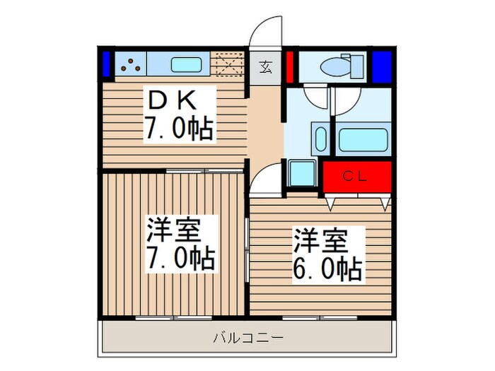 ウイング上福岡の物件間取画像