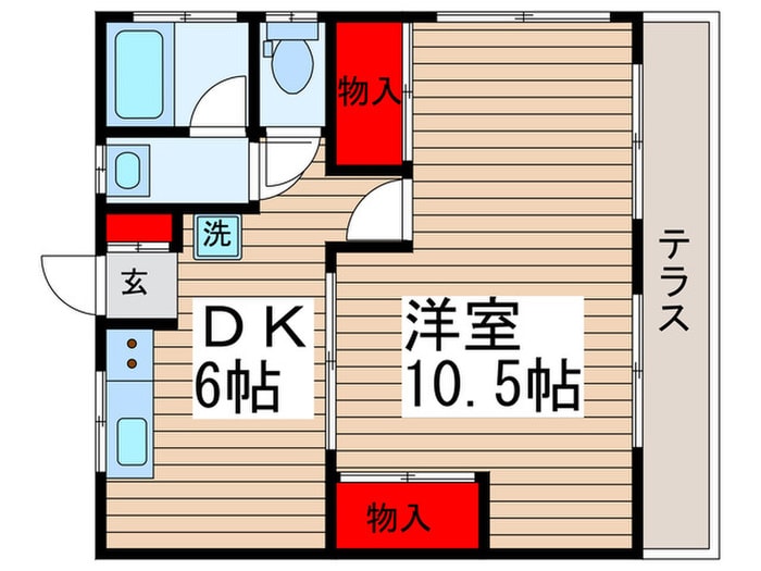 コーポながいの物件間取画像