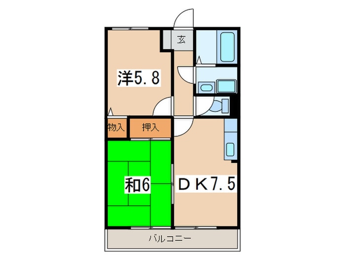 プレミールⅡの物件間取画像