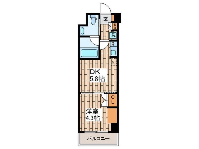 ベルファース大森山王の物件間取画像