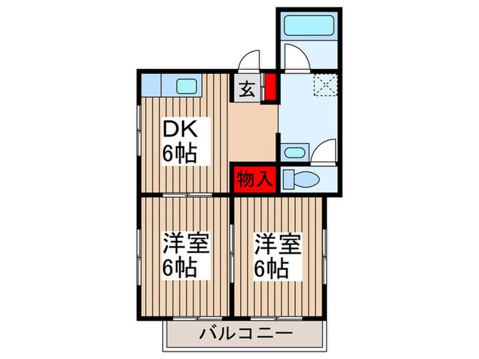 平野マンションの物件間取画像