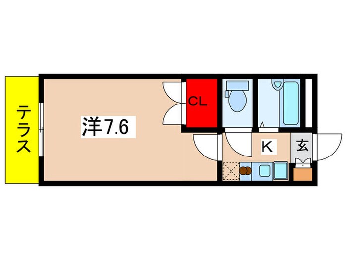 ｱﾝﾌﾟﾙ-ﾙﾌｪ-ﾙﾋﾙｻｲﾄﾞｽﾃ-ｼﾞの物件間取画像