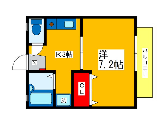 ハ－モナイズ石井の物件間取画像