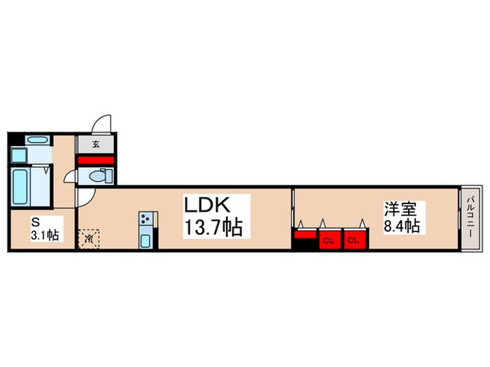 グラナーデ東日暮里の物件間取画像