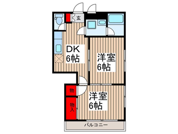 トモエハイツの物件間取画像