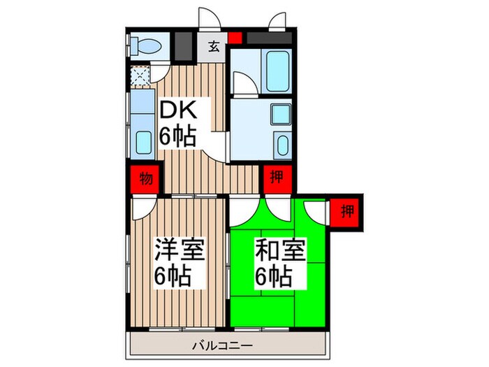 トモエハイツの物件間取画像