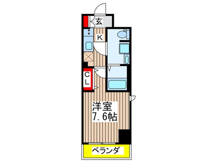 GENOVIA南砂町skygarden(1201)の物件間取画像