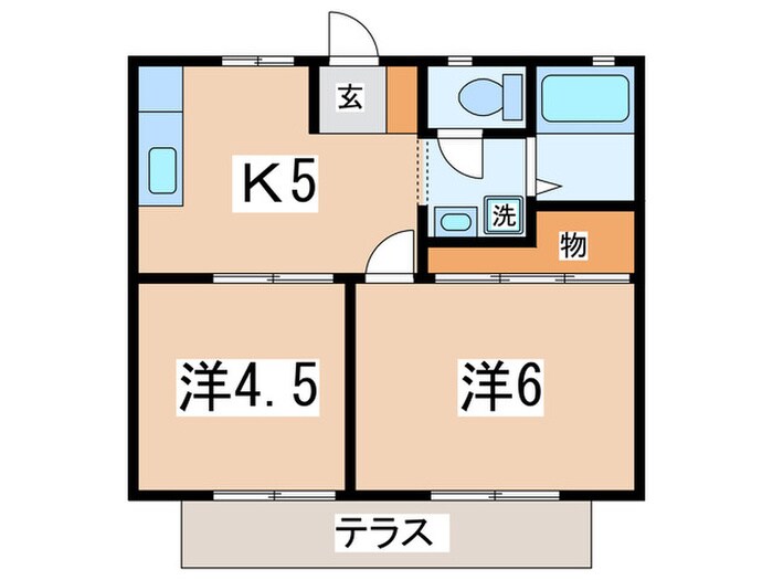 富士見ハイツの物件間取画像