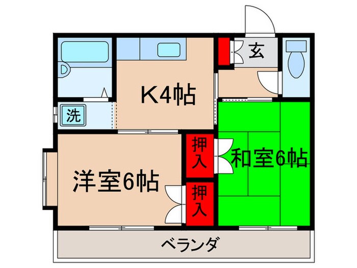 栗原グリーンマンションⅠの物件間取画像