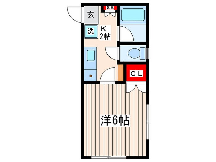 ミサキハウスの物件間取画像
