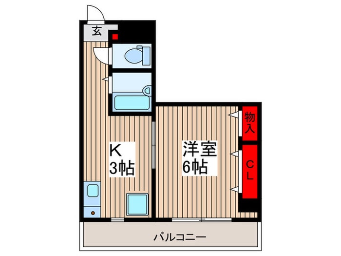 パ－クシティ常盤の物件間取画像