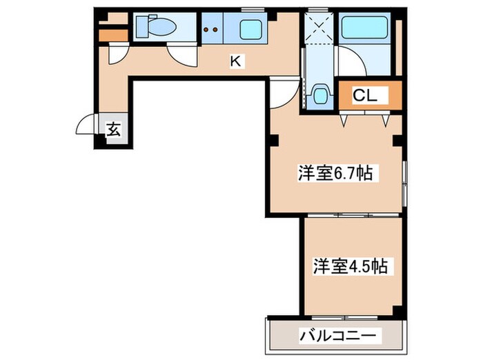 Plus　Bonheurの物件間取画像