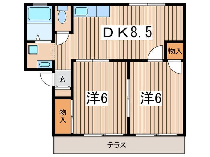 サニーコートの物件間取画像