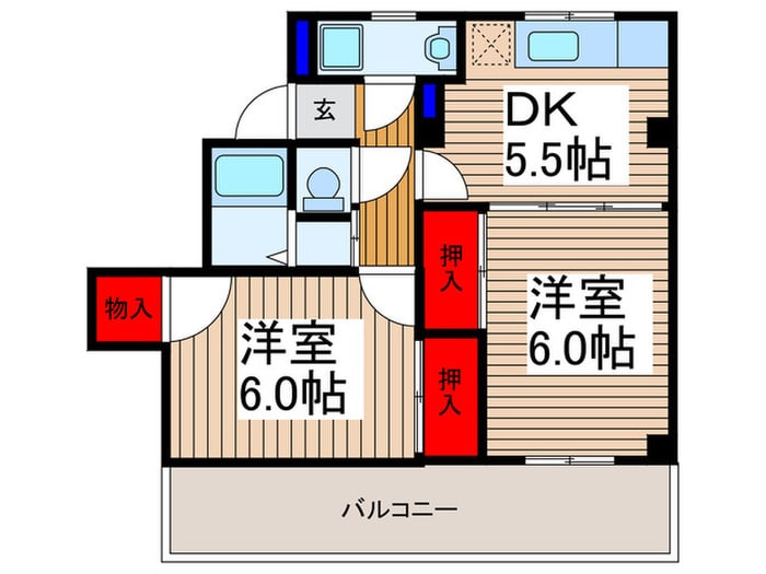 ヴィラ西川口の物件間取画像