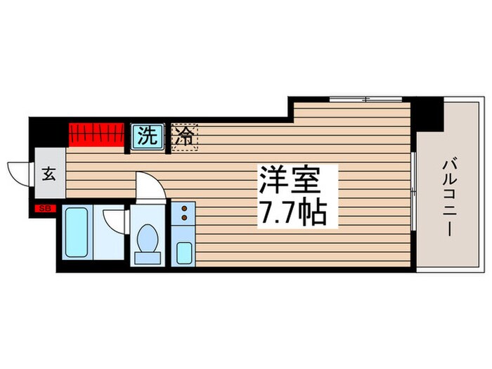 コスモ門前仲町(402)の物件間取画像