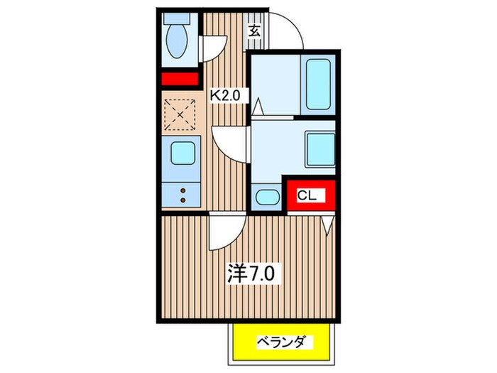 パシフィックコートの物件間取画像