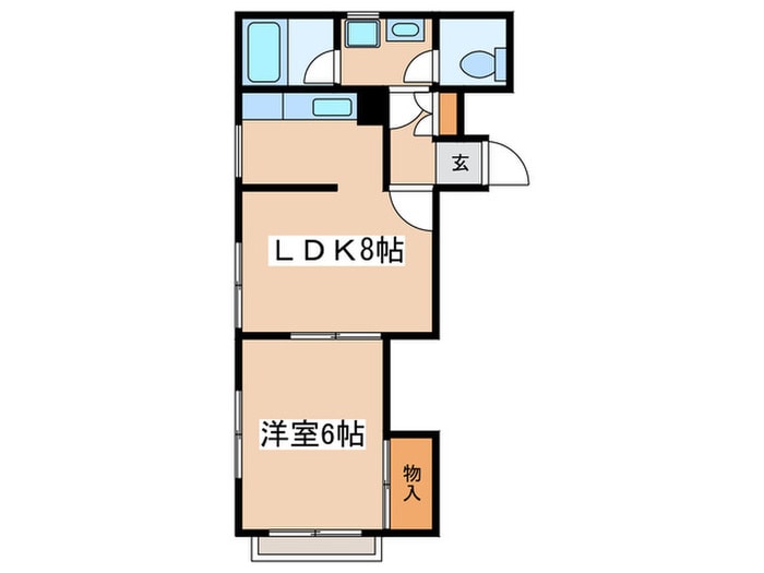 千代田ミサキコーポの物件間取画像