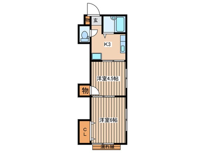 メゾンフジタの物件間取画像