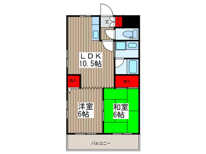 トミタビルの物件間取画像