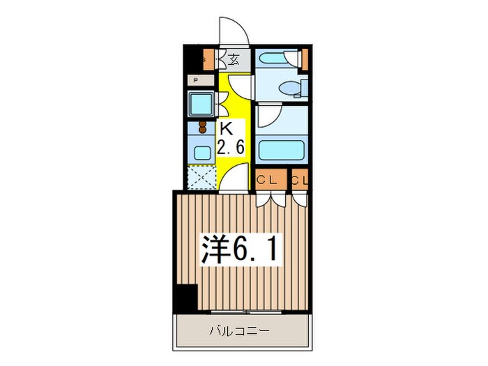 ｺﾝﾌｫﾘｱ日本橋人形町ｲｰｽﾄの物件間取画像