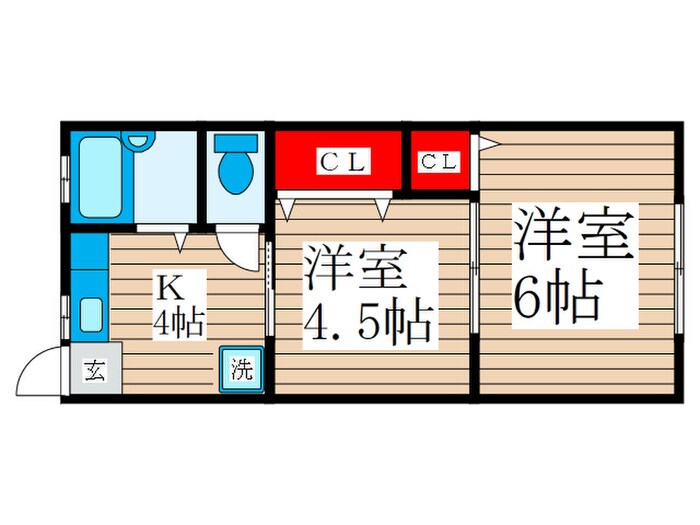 リジェ－ネＡ棟の物件間取画像