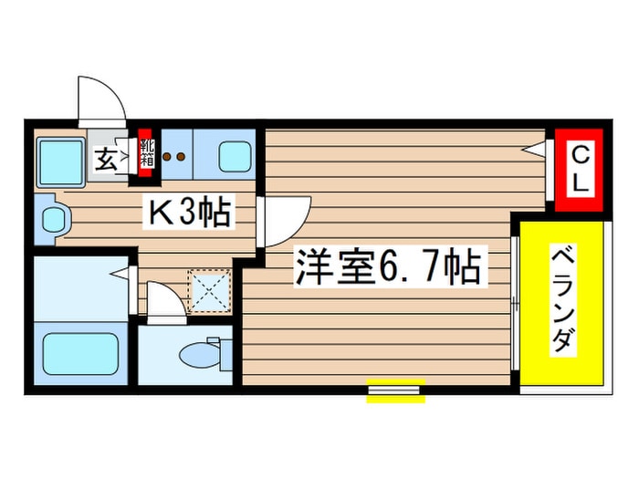 グランクオ－ル和光の物件間取画像