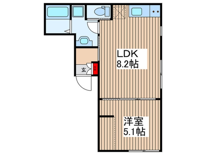 ピークヴィレ東向島の物件間取画像