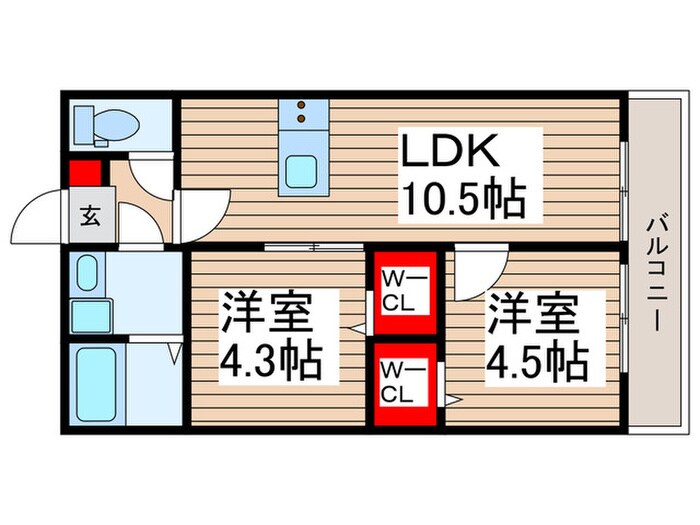 Ｂｅｓｔ　Ｓｔａｇｅ鶴馬Ⅱの物件間取画像