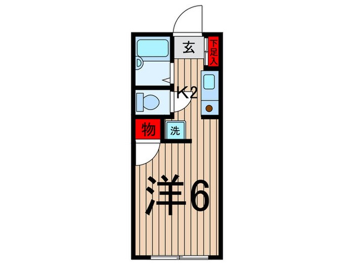 佐々木コ－ポの物件間取画像