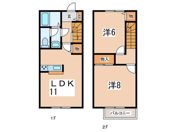 壽ハイツの物件間取画像