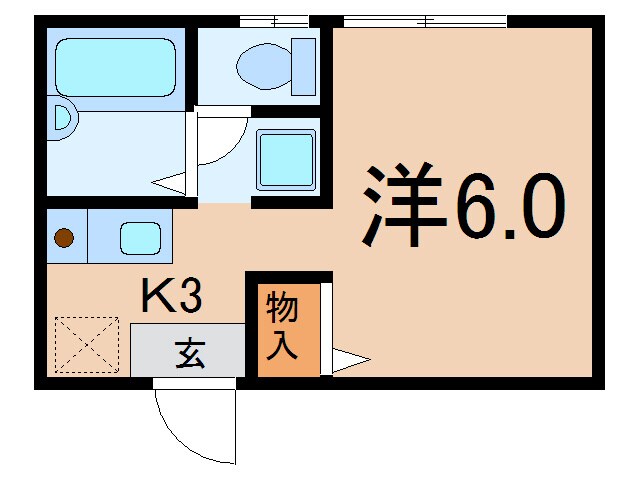 メゾンベルファミ－ユの物件間取画像