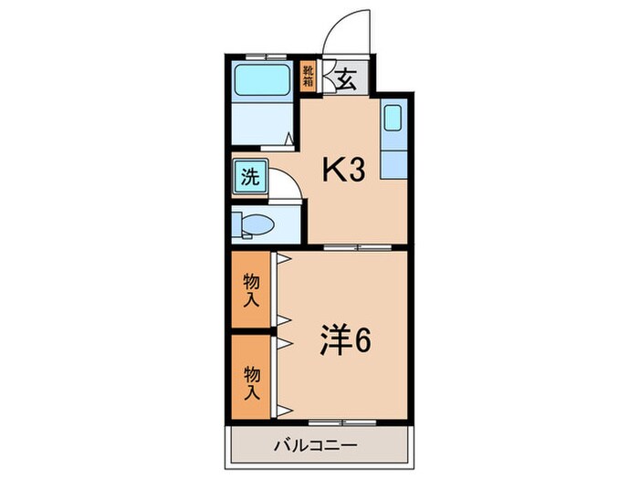 道間マンションの物件間取画像