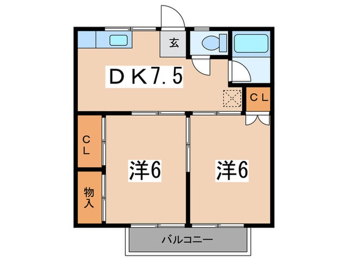 ハイツ菅沼の物件間取画像