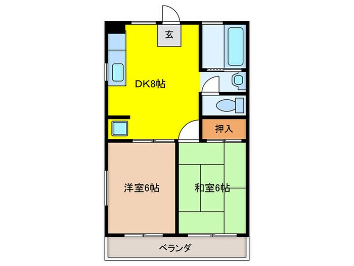 木口マンションの物件間取画像
