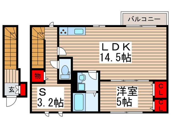 アムール　ベルフルールの物件間取画像