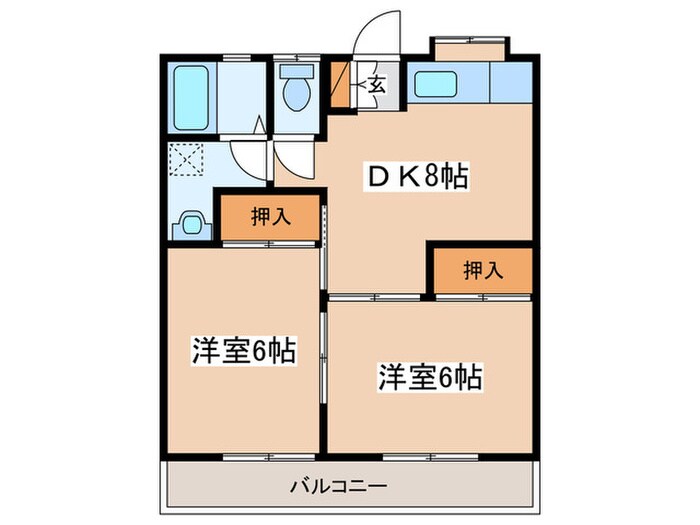 星崎アパート1号棟の物件間取画像